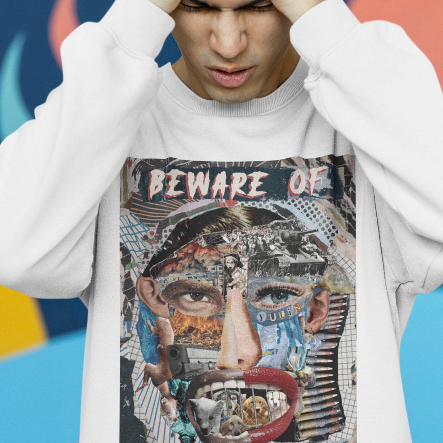 Beware of Humans - Men's Sweatshirt